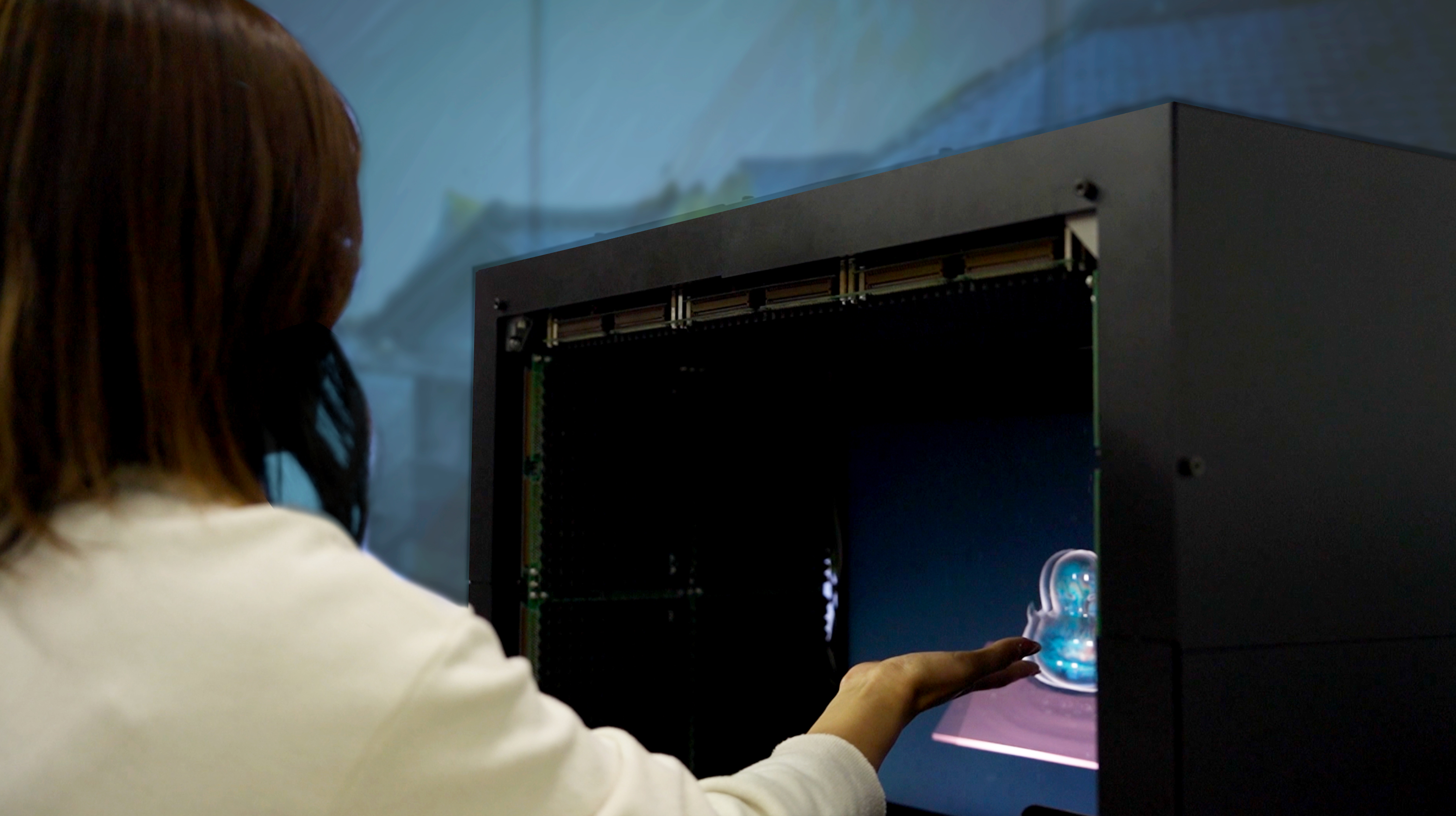 体験！さわれる！？不思議な未来の天気