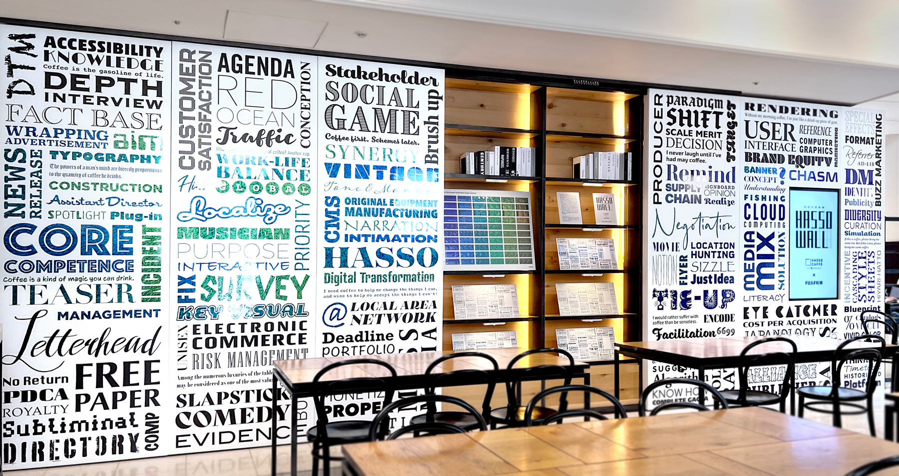 発想実験室 HASSO WALL 「新素材×フォント」展