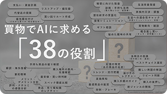 買物でAIに求める「38の役割」